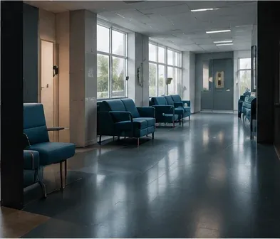 Sitzmöbel im Wartebereich einer Klinik